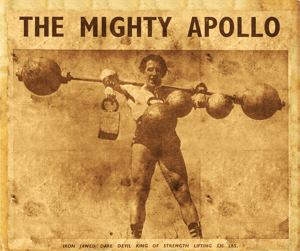 Paul Alexander McPherson Anderson, aka 'The Mighty Apollo' (photograph legendarystrength.com)